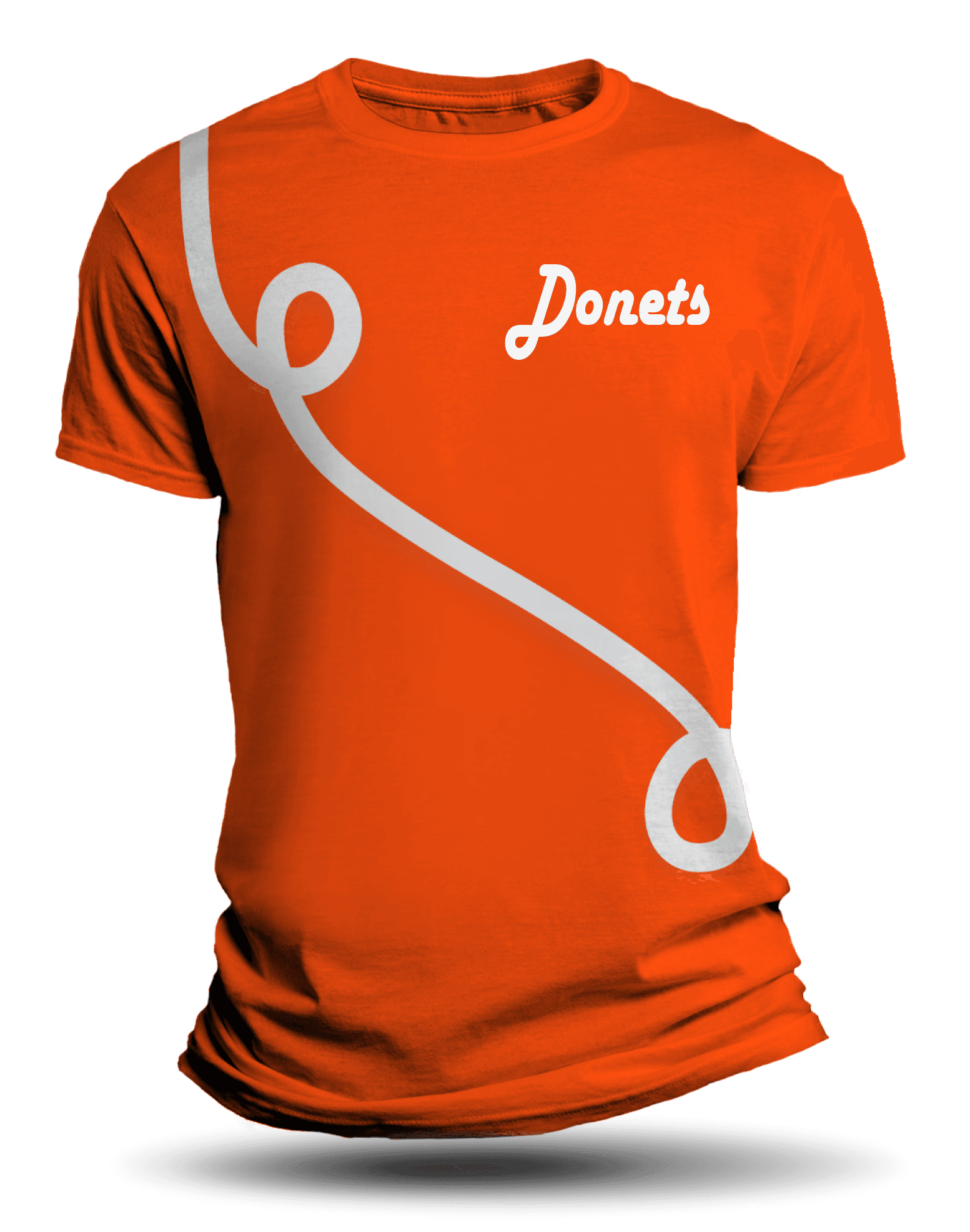 T-Shirt «Line» orange